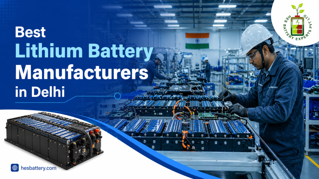 lithium battery manufacturers in Delhi - HES Battery facility