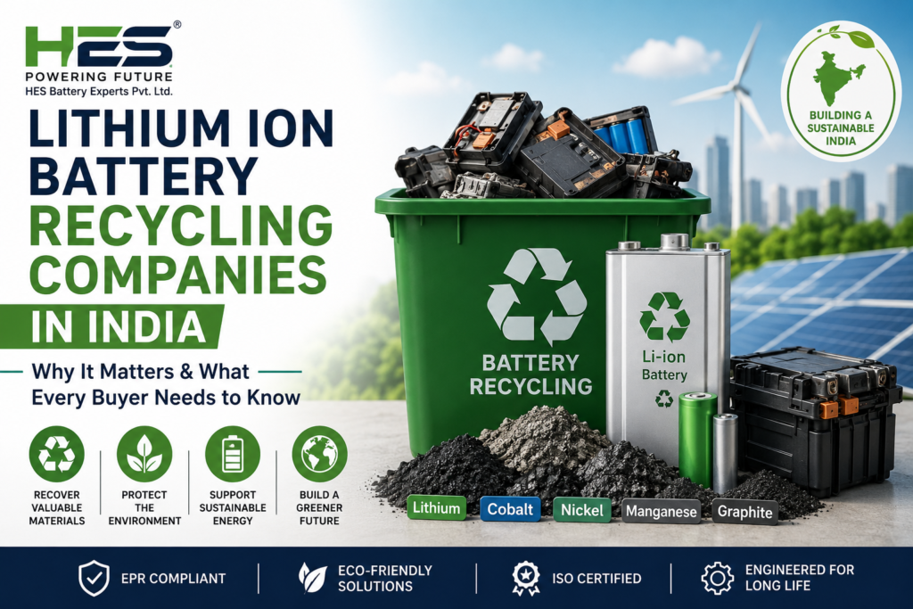 Lithium Ion Battery Recycling Companies in India