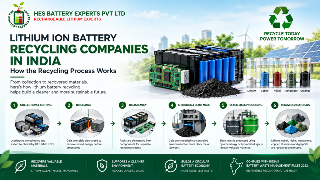 Lithium Ion Battery Recycling Companies in India
