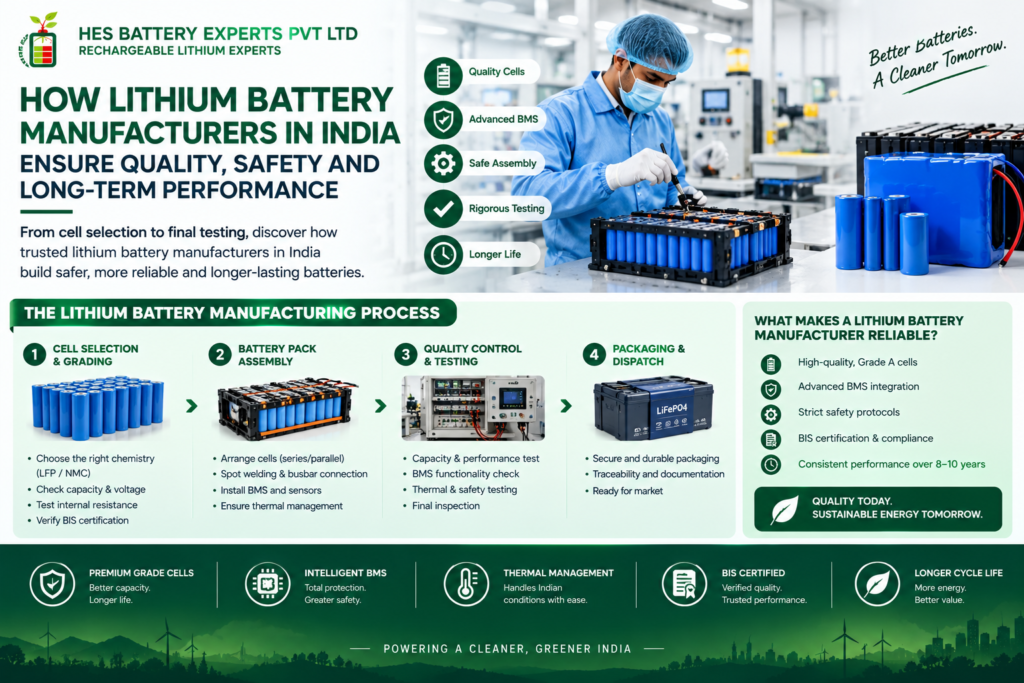 Lithium Battery Manufacturers in India: Quality Guide
