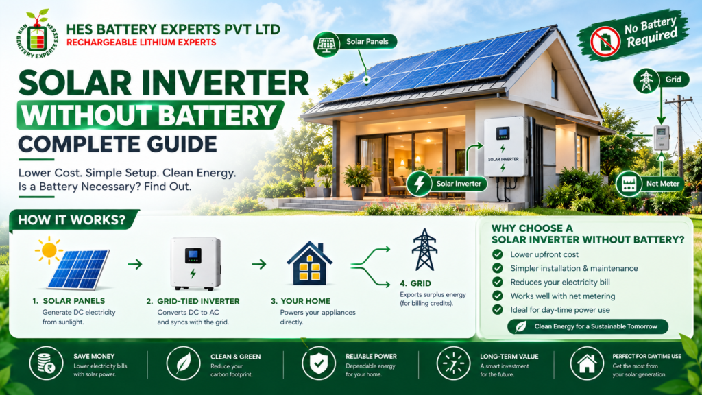 Solar Inverter Without Battery: How Does It Work?